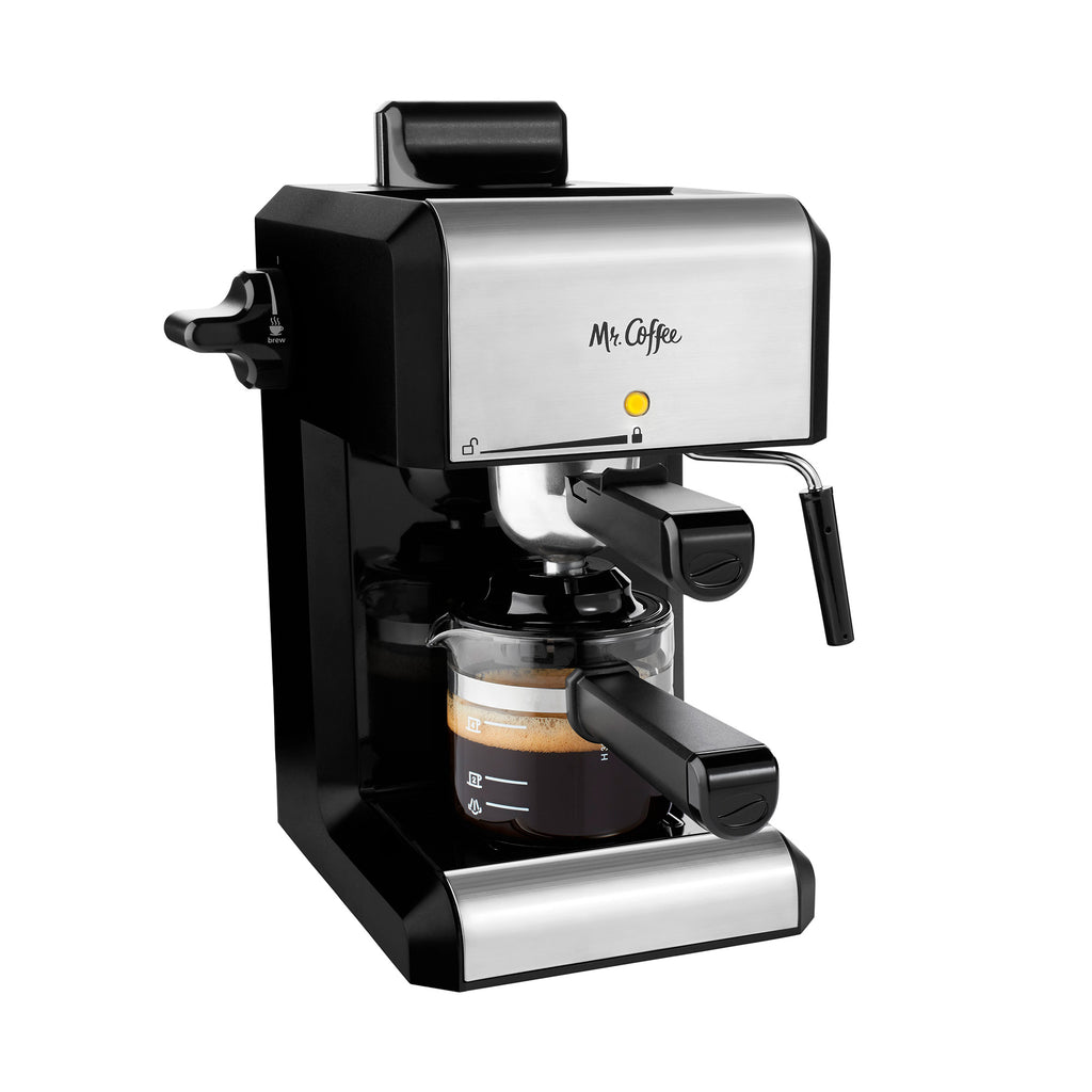 Caf Steam Automatic Espresso and Cappuccino Machine, 20 oz, Silver