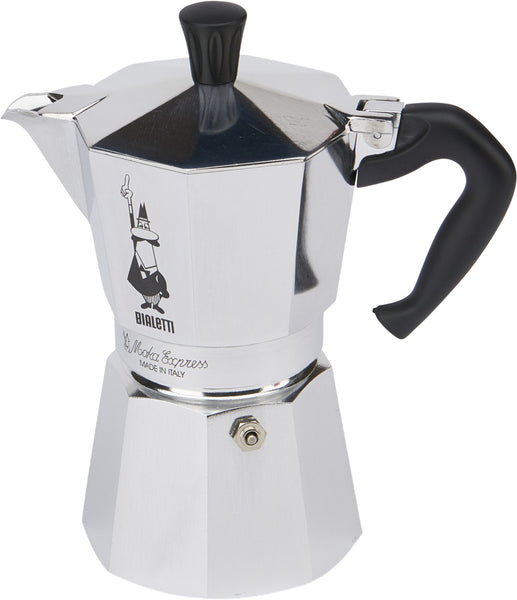 Moka Stovetop Espresso Coffee Maker, 6 Cup