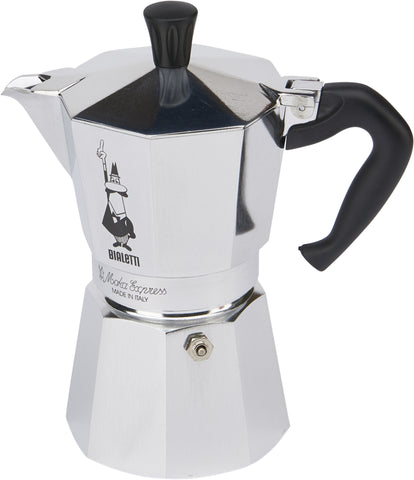 Moka Stovetop Espresso Coffee Maker, 6 Cup