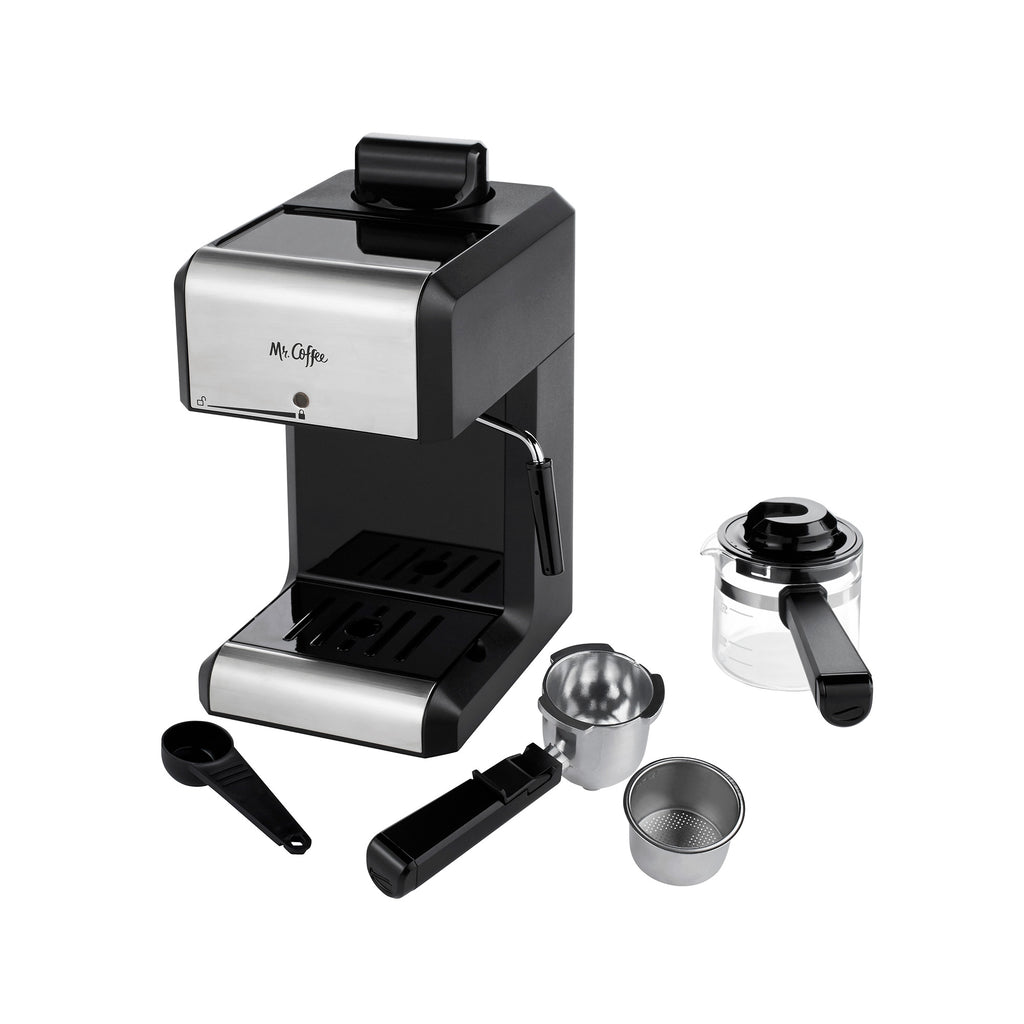 Caf Steam Automatic Espresso and Cappuccino Machine, 20 oz, Silver
