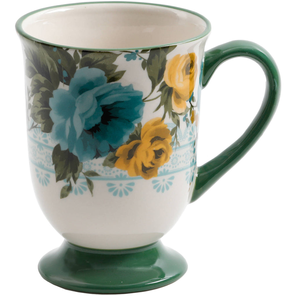Rose Shadow 4-Piece 18-Ounce Latte Mug Set