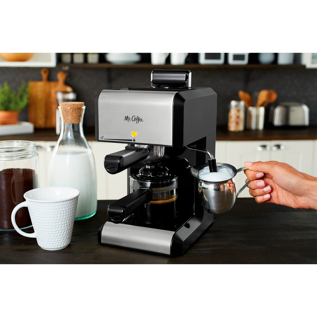 Caf Steam Automatic Espresso and Cappuccino Machine, 20 oz, Silver